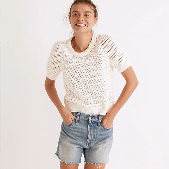 Madewell Pants - NWT Made Well relaxed mid length denim jean shorts kelton wash sz 25